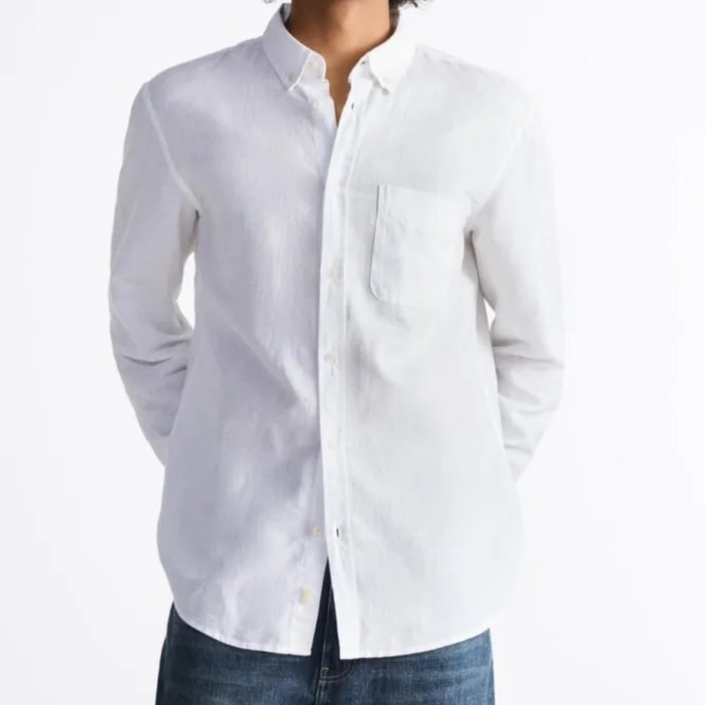 Zara men's denim button down
